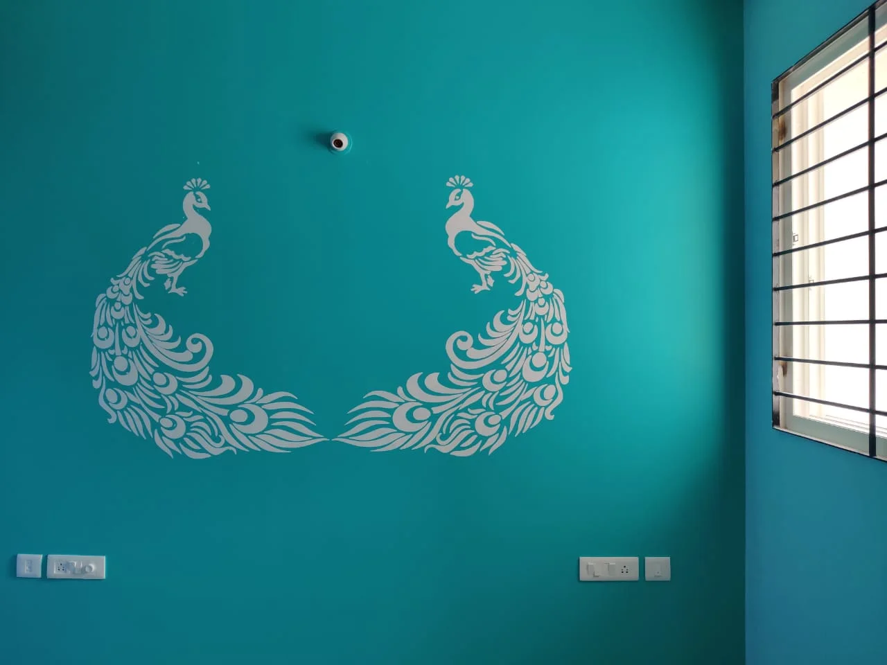 Deco Peacock Wall Design
