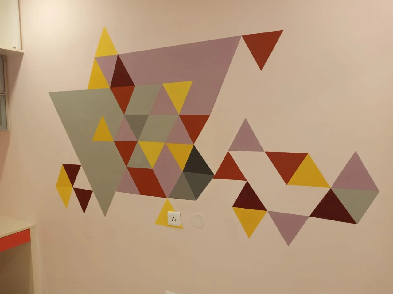 Prism Design on wall