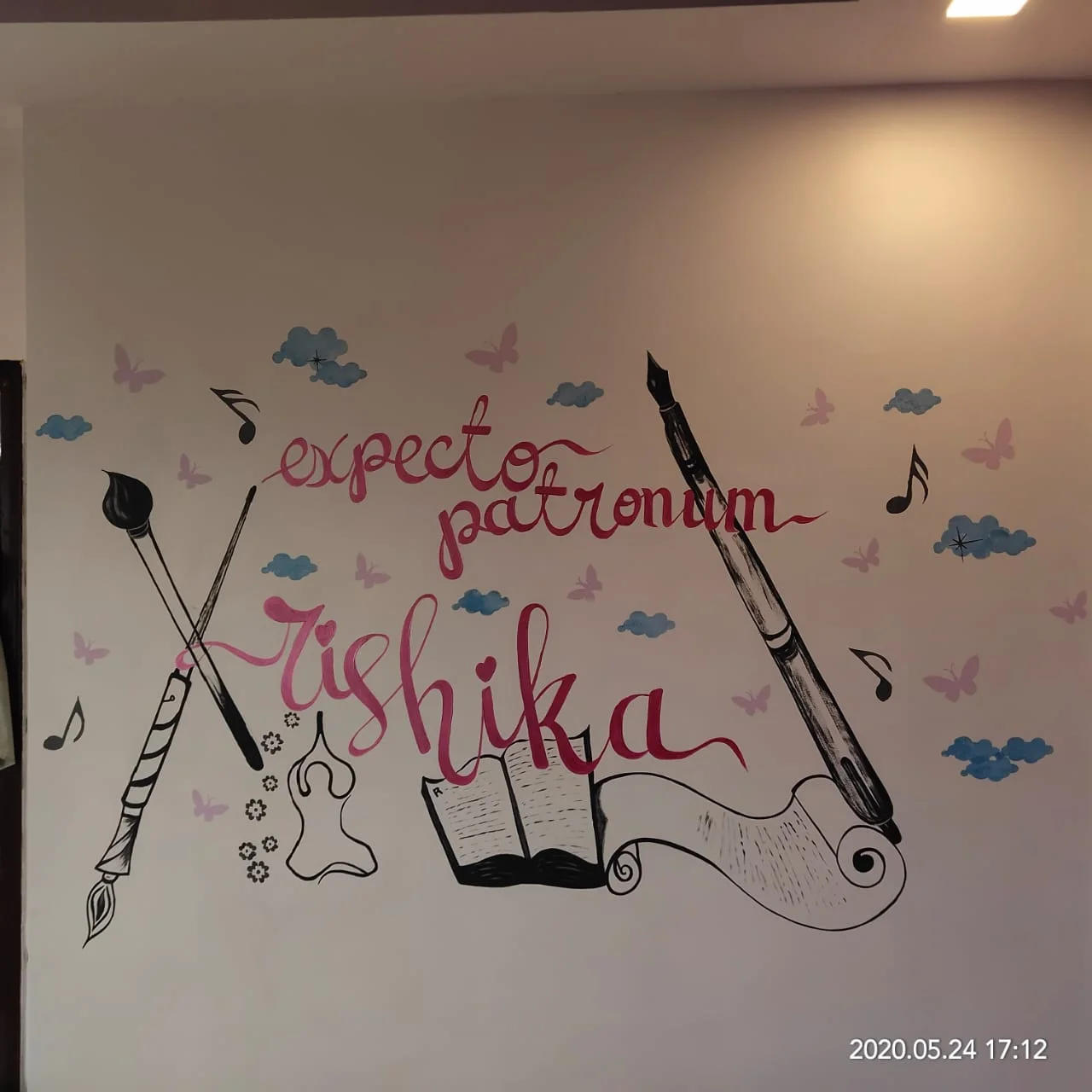 Decor Book pen Style Name Wall Covering