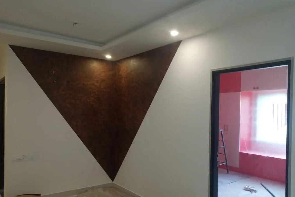 Living Room Corner Triangle Design