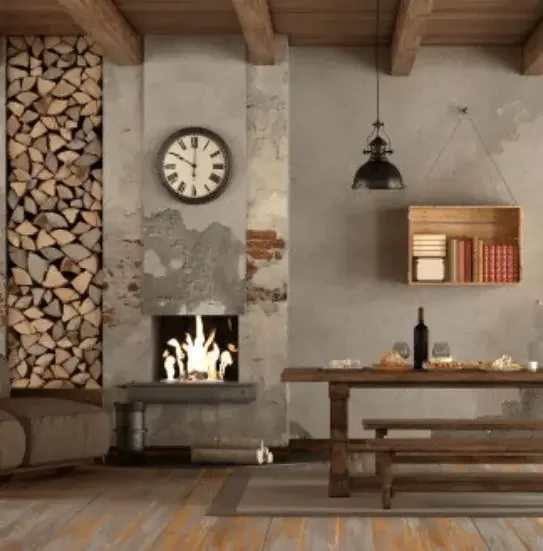 living room with fireplace rustic style design ideas