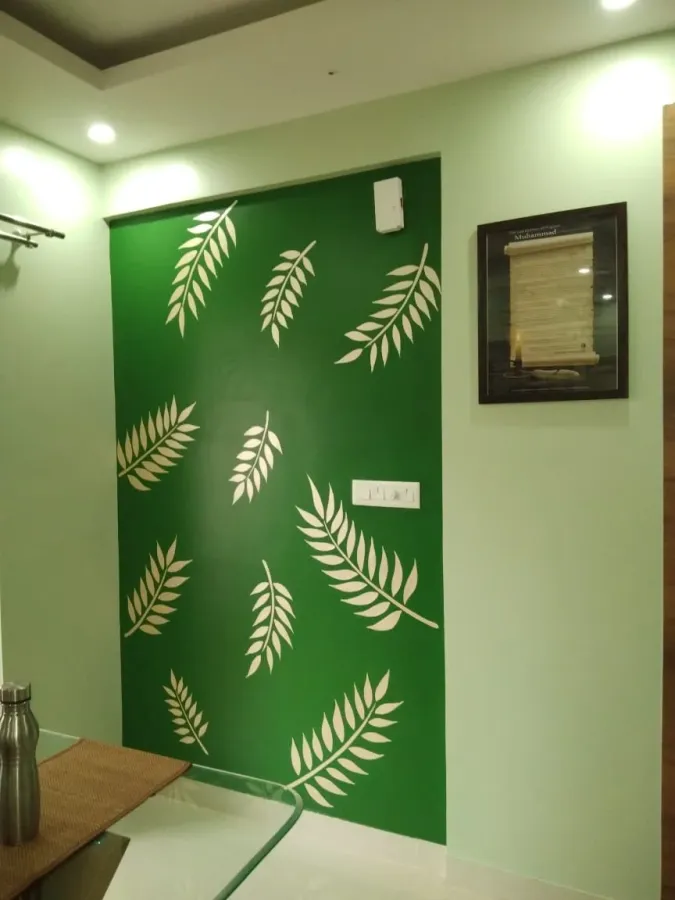 Fallen leaf design for living room