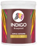 Indigo paints acrylic distemper gold - Aapka Painter