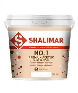 Shalimar paints no 1 premium acrylic distemper super white - Aapka Painter