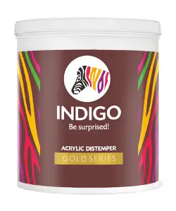 Indigo Paints Acrylic Distemper Gold - Aapka Painter