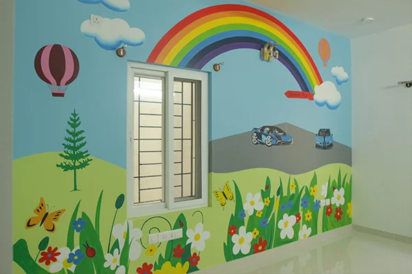  car theme kids room wall art paint - Aapka Painter