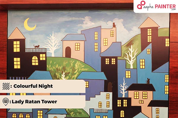Colorful Night Wall Art - Aapka Painter