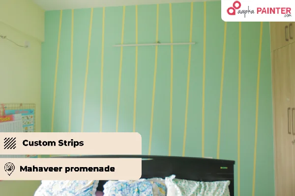 Custom Strips Wall Texture Design - Aapka Painter