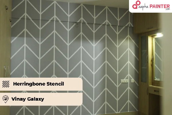  Herringbone Pattern paint - Aapka Painter
