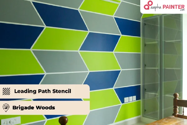  Leading Path Wall Stencil paint - Aapka Painter