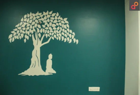  The Lord and The Bodhi Tree Paint - Aapka Painter