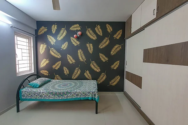 palm leaf wall design - Aapka Painter