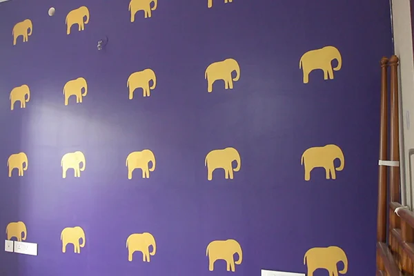 safari wall stencil - Recent Projects - Aapka Painter